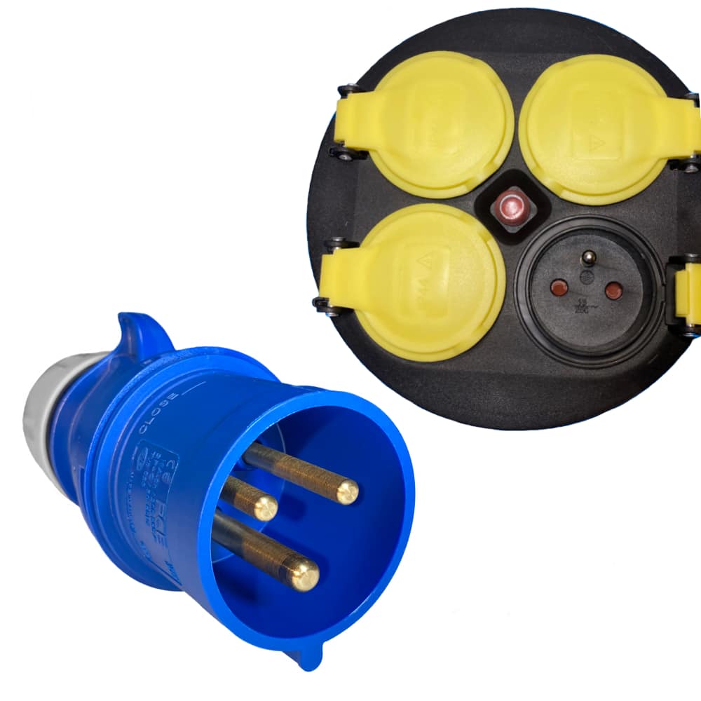 Polyurethanverlängerung CEE H07BQ-F 3x2,5 mm2 auf Trommel 50m – Bild 2