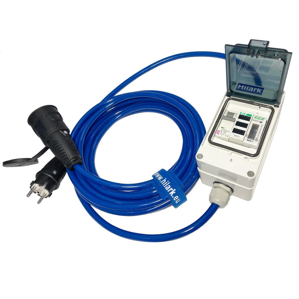 Verlängerung mit Sicherheit, Zähler und Phasenanzeige H07BQ-F 3x2,5mm2 blau 1m – Bild 3