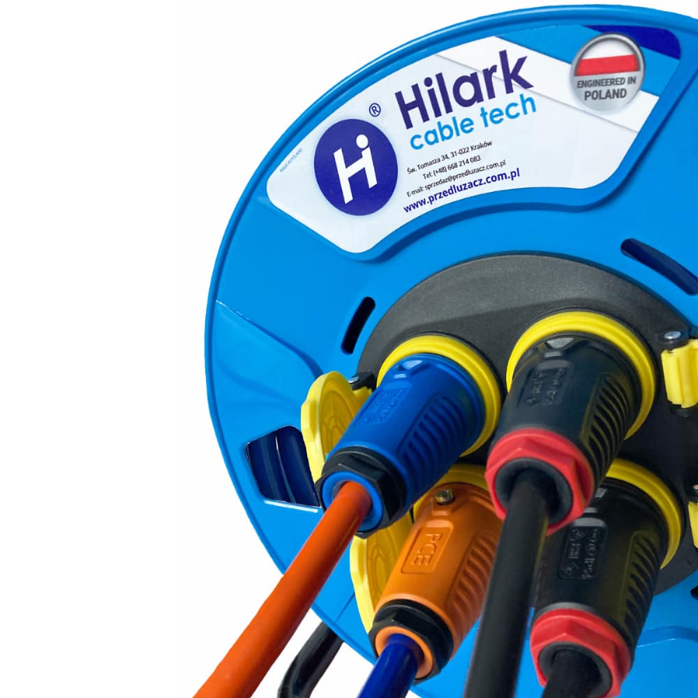 Polyurethanverlängerung CEE H07BQ-F 3x2,5 mm2 auf Trommel 50m – Bild 3