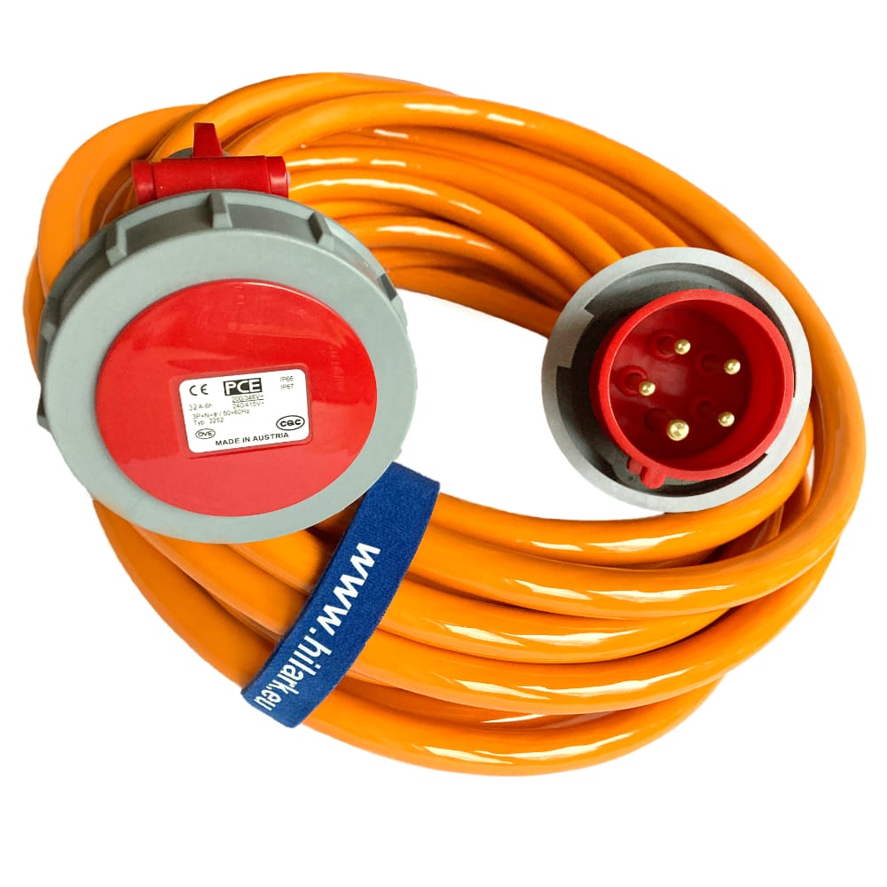 Der stärkste Verlängerer auf dem Markt H07BQ-F 5x4mm2 32A 5P Orange IP67 3m – Bild 5