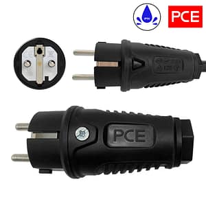 Schuko Neopren Umgekehrter Verlängerer H07RN-F 3×2,5mm2 45m, Trommel mit gelber Verzweigung