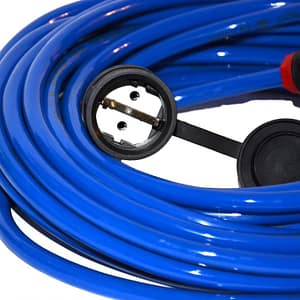 Polyurethanverlängerung H07BQ-F 3×2,5 mm PUR Stecker und Steckdose SCHUKO 10m