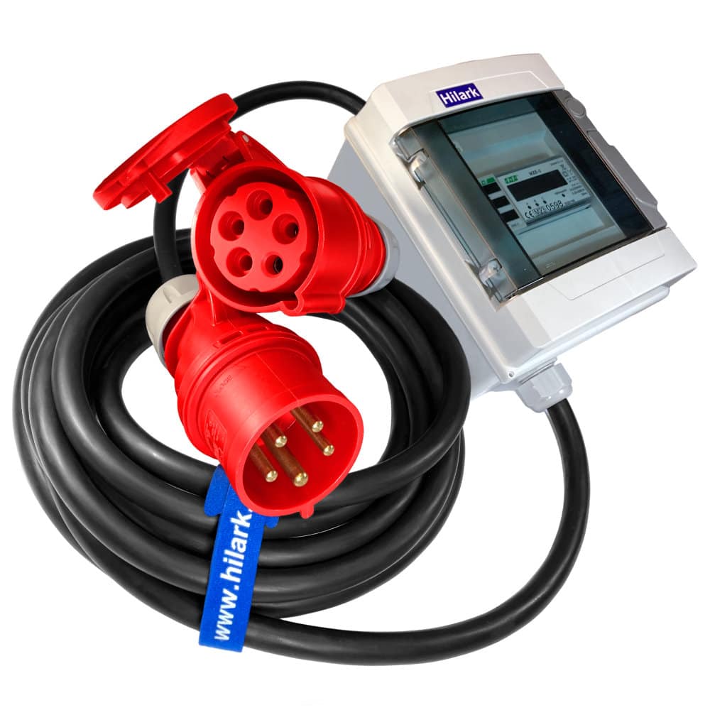 Stromverlängerung mit Phasenzähler 32A H07RN-F 5x4mm2 Verteiler IP40 5m – Bild 7