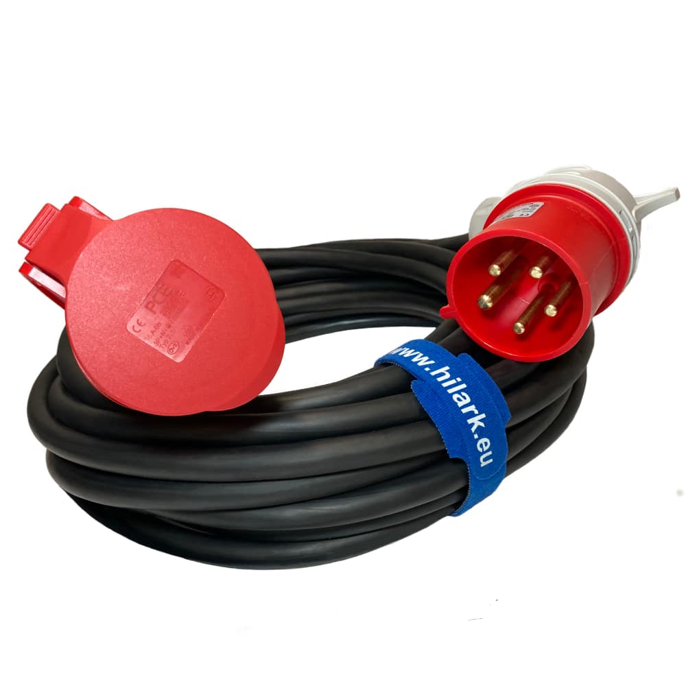 Stromverlängerung 50m H07RN-F 5g2,5 mm2 Winkelplug 5Pin 16A 400V IP44 – Bild 3
