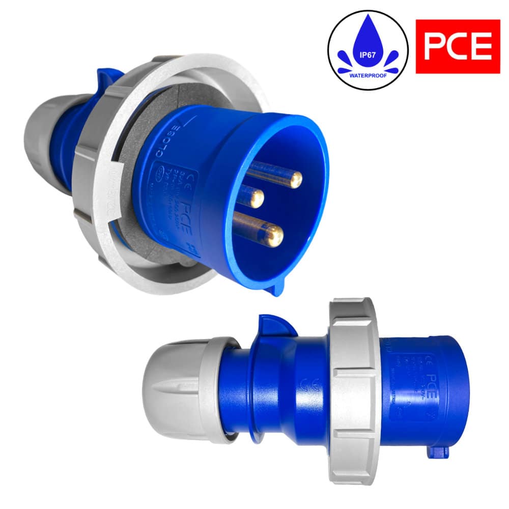 Stromverlängerung für Camper 32A PUR H07BQ-F 5x4mm2 IP65 mit Zähler und Voltmeter 25m – Bild 4