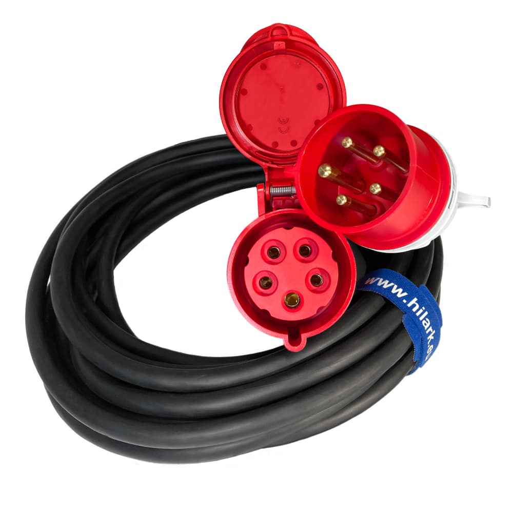 Stromverlängerung H07RN-F 5g6 mm2 32A 5P Winkelplug 35m – Bild 5