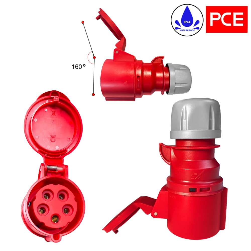 Stromverlängerung mit Phasenzähler 32A H07RN-F 5x4mm2 Verteiler IP40 5m – Bild 5