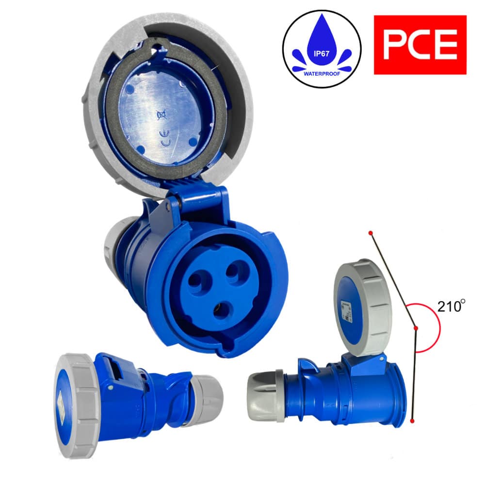 Stromverlängerung für Camper 32A PUR H07BQ-F 5x4mm2 IP65 mit Zähler und Voltmeter 25m – Bild 6