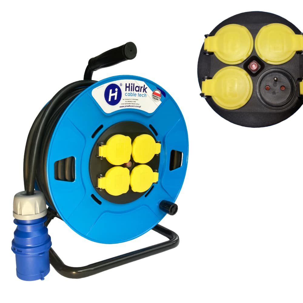 Gummiextender CEE H05RR-F 3x2,5 mm2 auf 5m Trommel – Bild 6