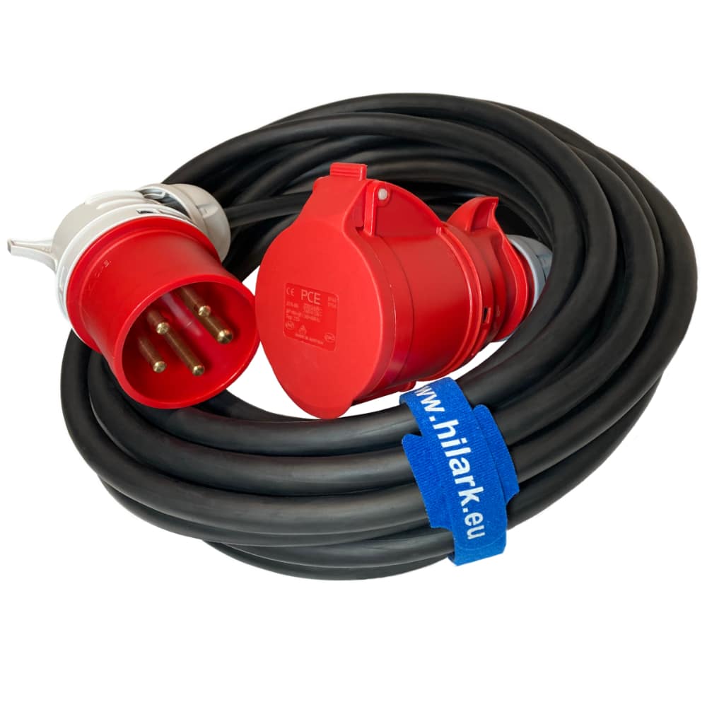 Stromverlängerung H07RN-F 5g6 mm2 32A 5P Winkelplug 35m – Bild 6