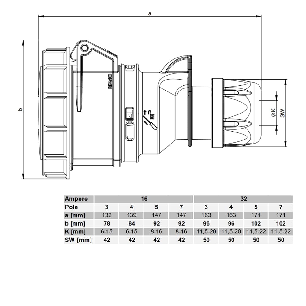 Der stärkste Verlängerer auf dem Markt H07BQ-F 5x4mm2 32A 5P Orange IP67 35m – Bild 7