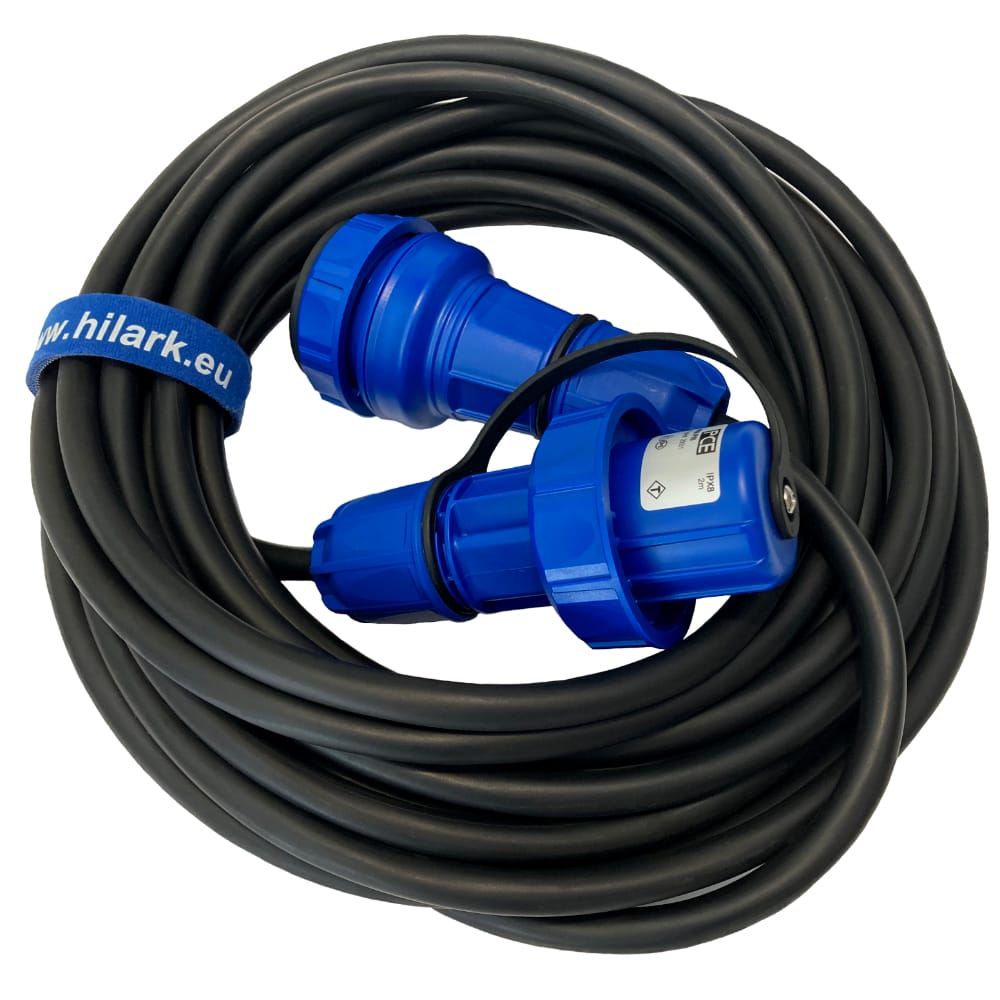 Gummiverlängerung H07RN-F 3x4mm2 16A IP67 1m – Bild 5