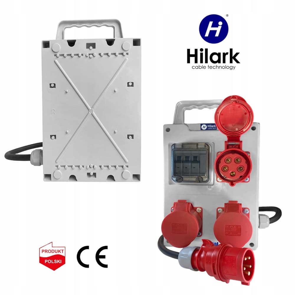 Rozdzielnica 2x16A 400V 1x32A bezpiecznik B16 3P ok 2m – Bild 5