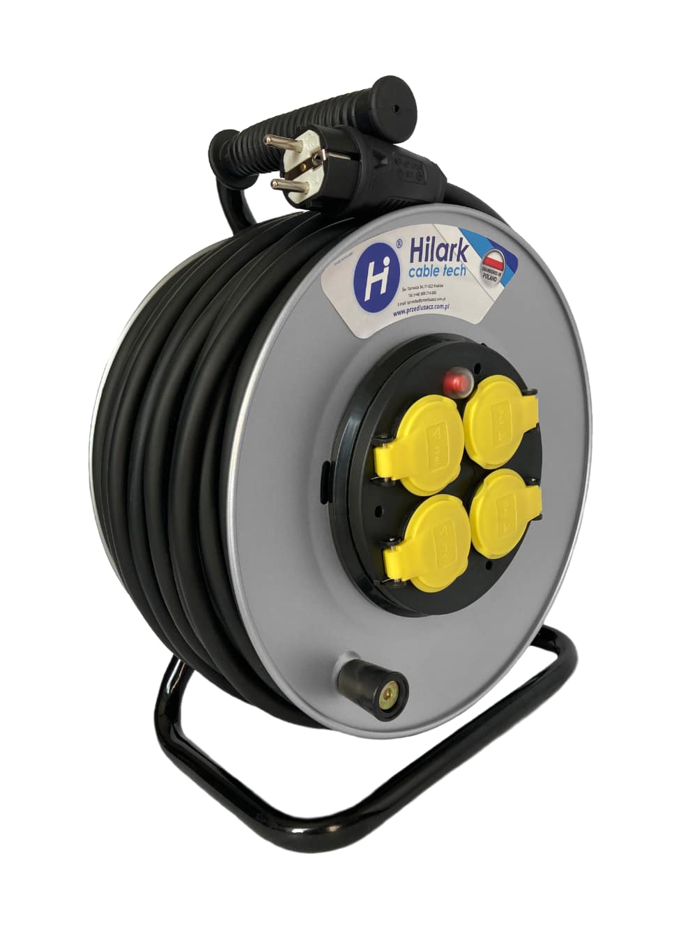 H05RR-F OW 3x2,5 25m Gummi Metalltrommelverlängerung – Bild 2