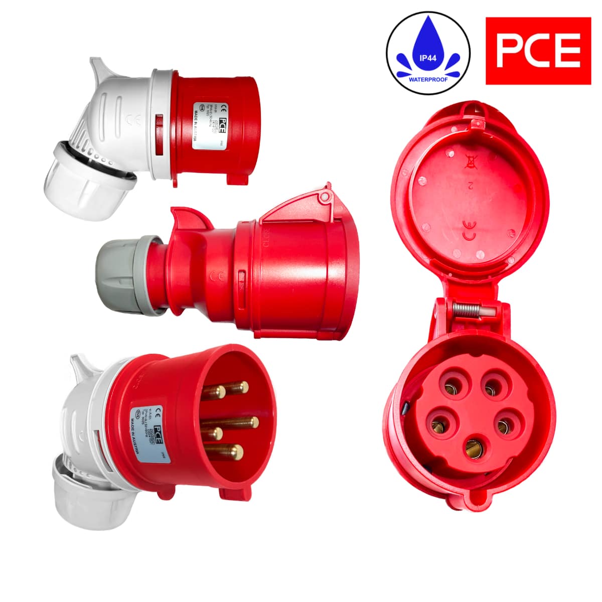 Stromverlängerung 50m H07RN-F 5g2,5 mm2 Winkelplug 5Pin 16A 400V IP44 – Bild 2