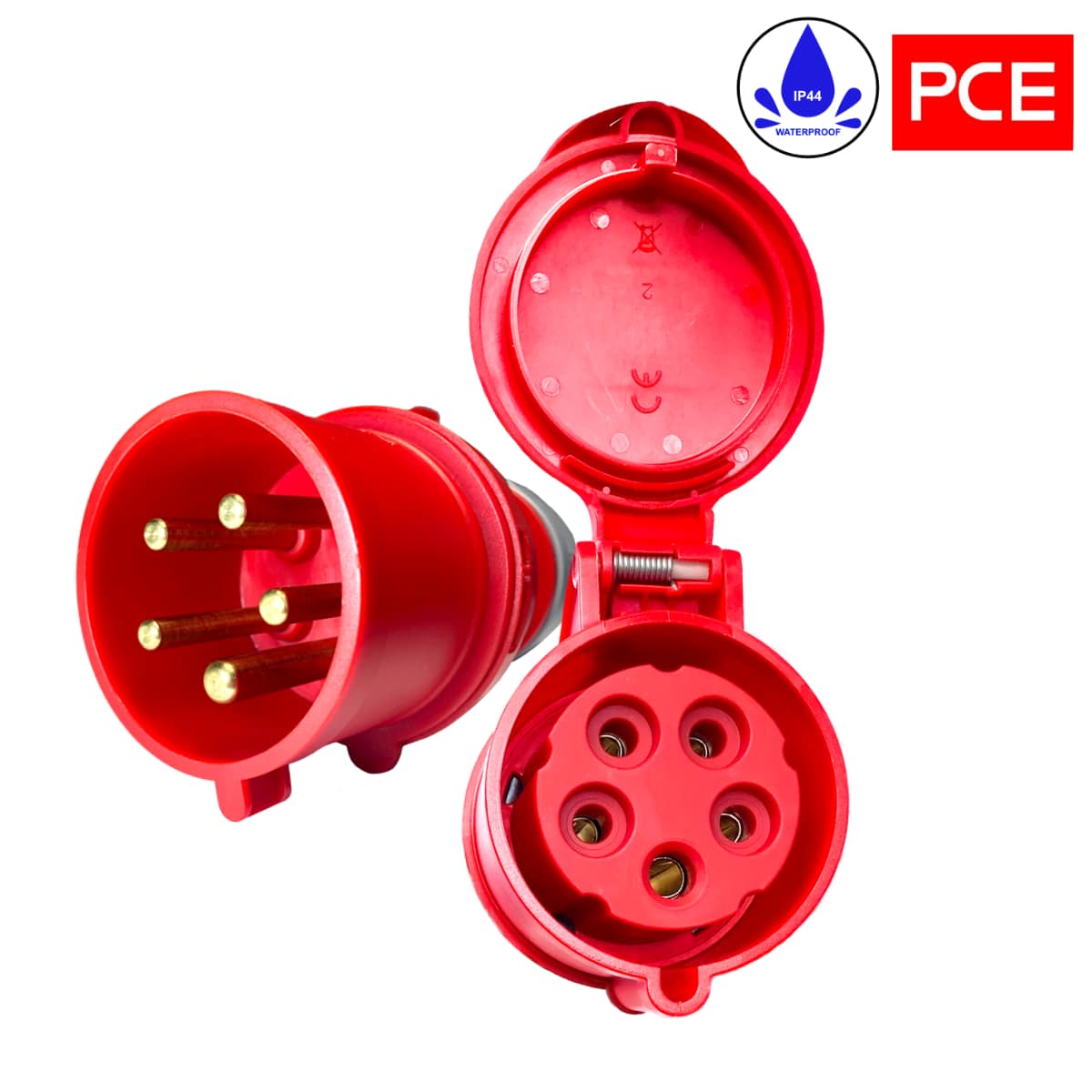 Stromverlängerung mit Phasenzähler 32A H07RN-F 5x4mm2 Verteiler IP40 5m – Bild 2