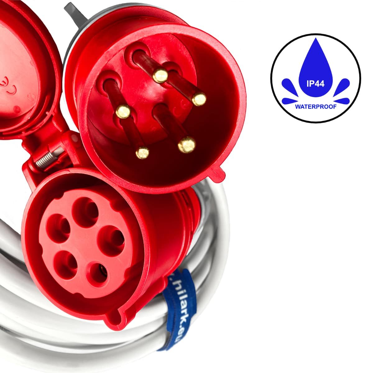 Stromverlängerung mit Winkelanschluss WHITE OWY H05VV-F 5x2,5 45m – Bild 6