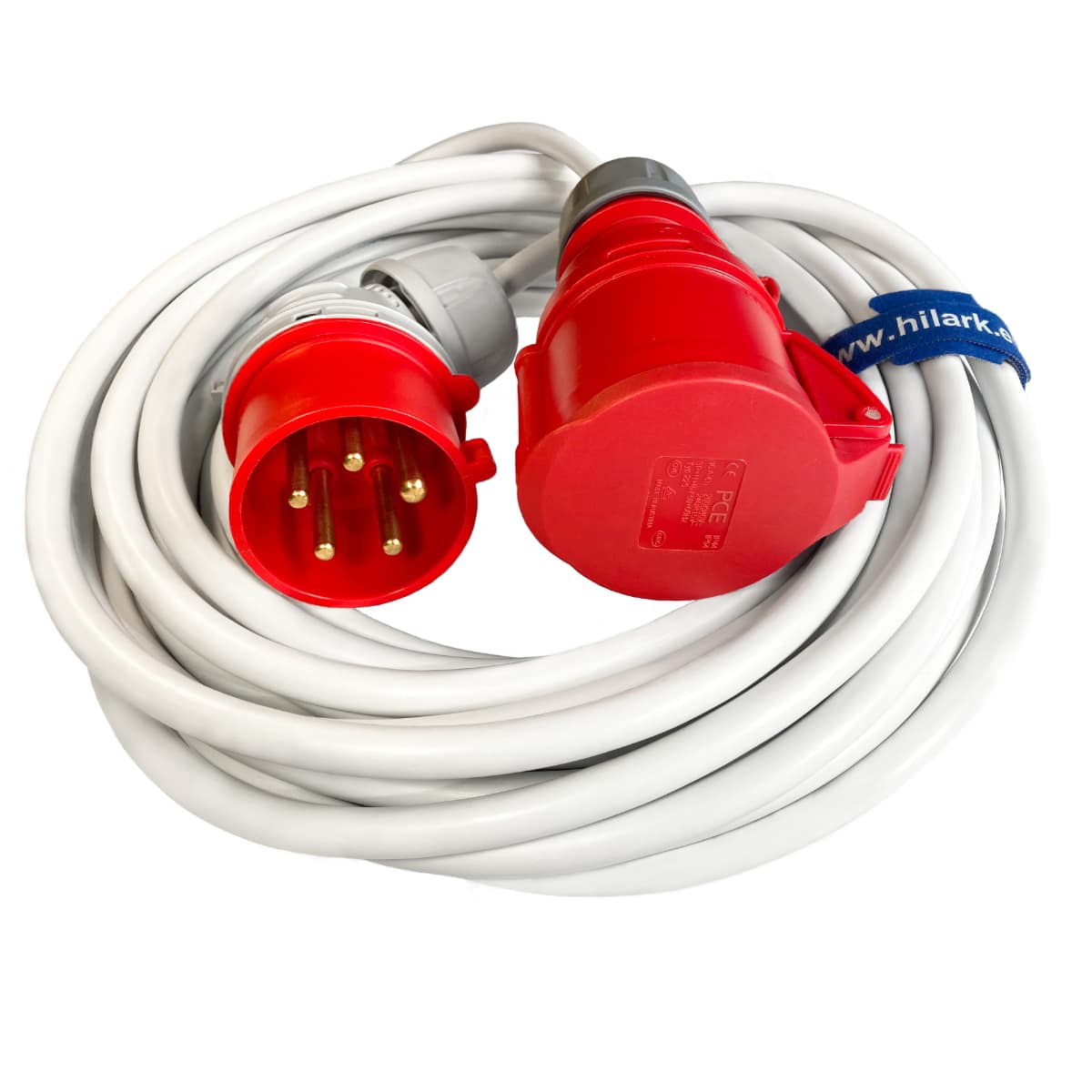 Stromverlängerung mit Winkelanschluss WHITE OWY H05VV-F 5x2,5 45m – Bild 5