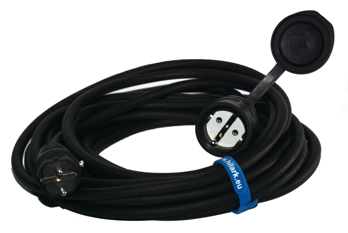 Gummiverlängerung H07RN-F 3x2,5 mm Steckdose und SCHUKO 50m – Bild 3