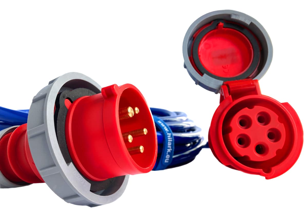 Gummikraftverlängerung 16A H07BQ-F 5x2,5 IP67 10M – Bild 2