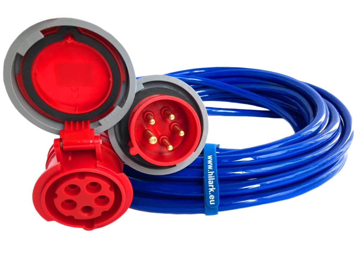 Gummikraftverlängerung 16A H07BQ-F 5x2,5 IP67 10M – Bild 4