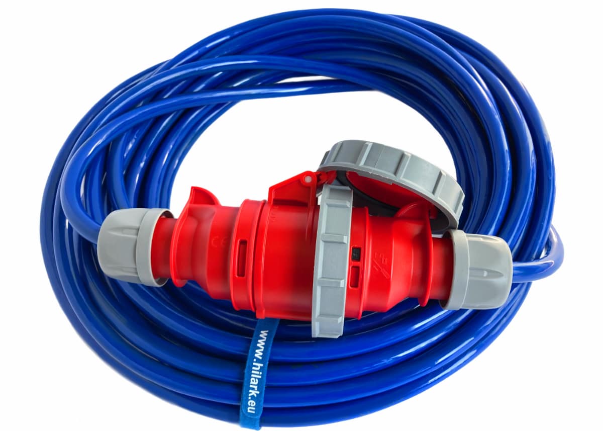 Gummikraftverlängerung 16A H07BQ-F 5x2,5 IP67 10M – Bild 5