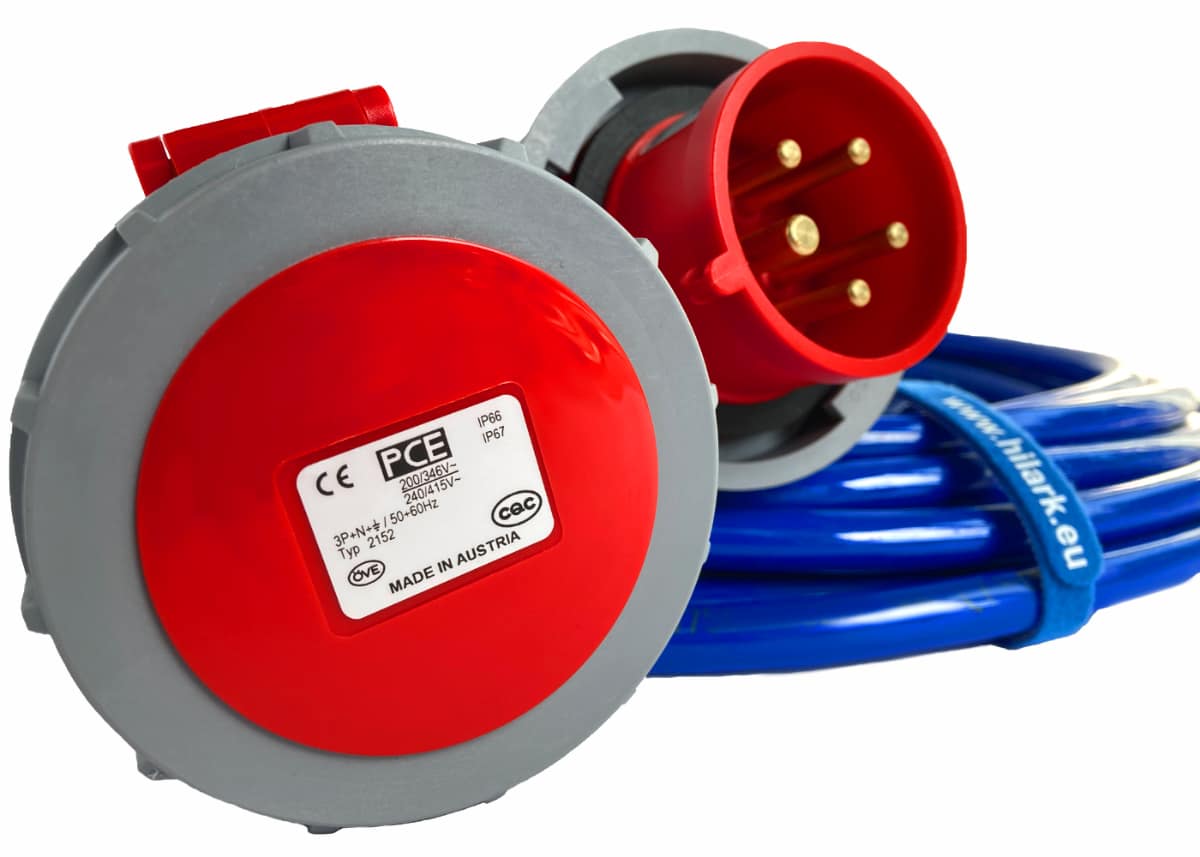 Gummikraftverlängerung 16A H07BQ-F 5x2,5 IP67 10M – Bild 6