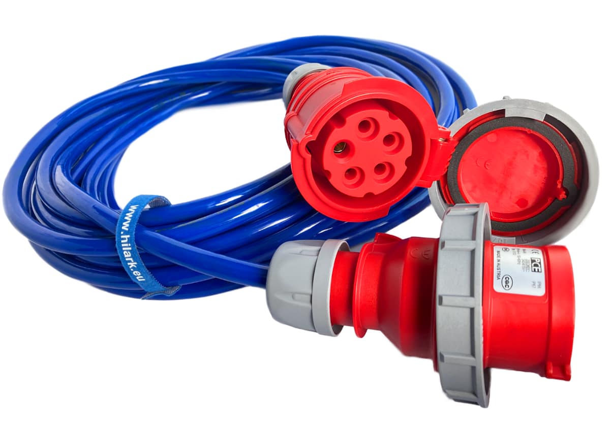 Gummikraftverlängerung 16A H07BQ-F 5x2,5 IP67 10M – Bild 8