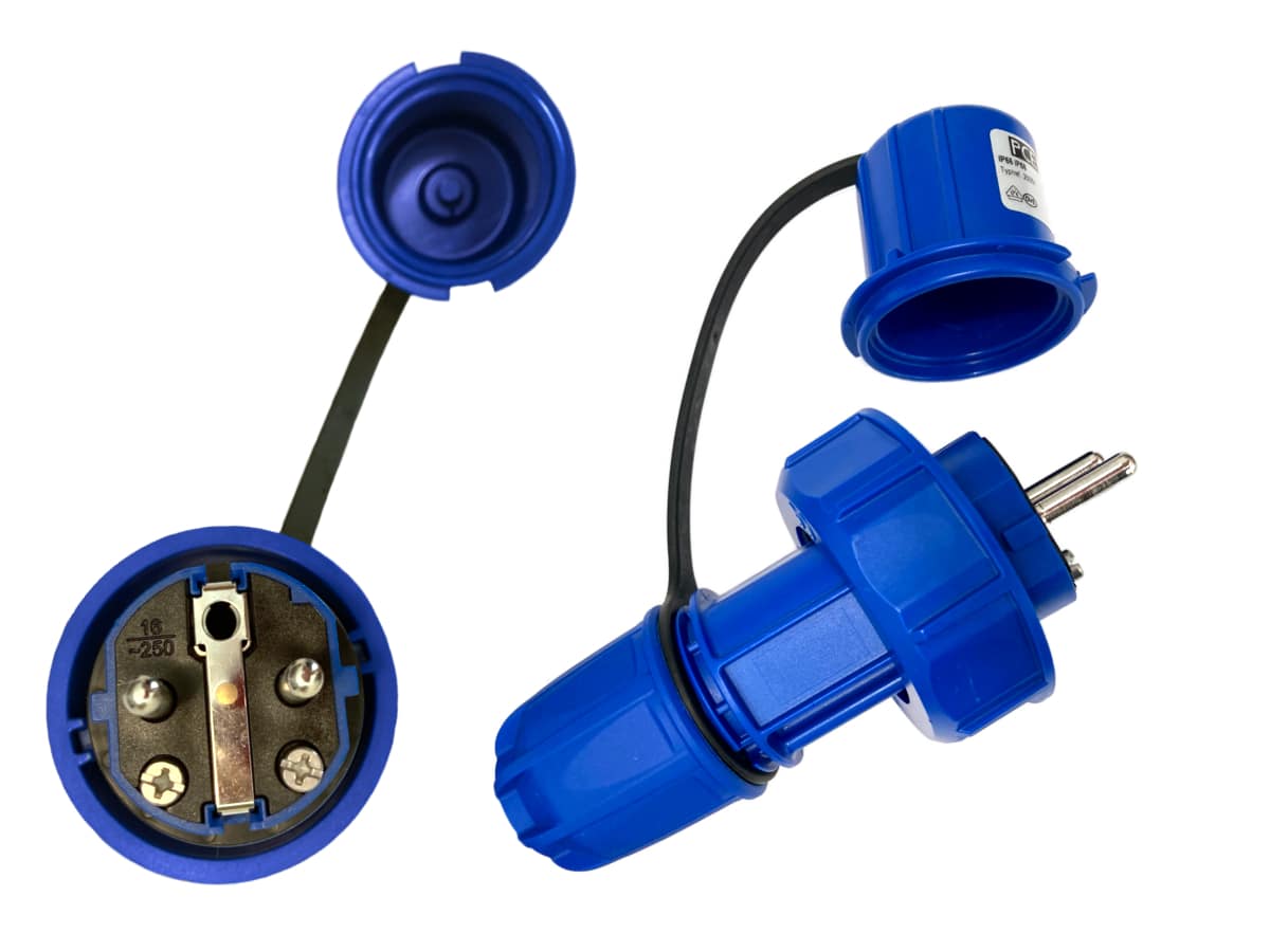 Gummiverlängerung H07RN-F 3x4mm2 16A IP67 1m – Bild 2