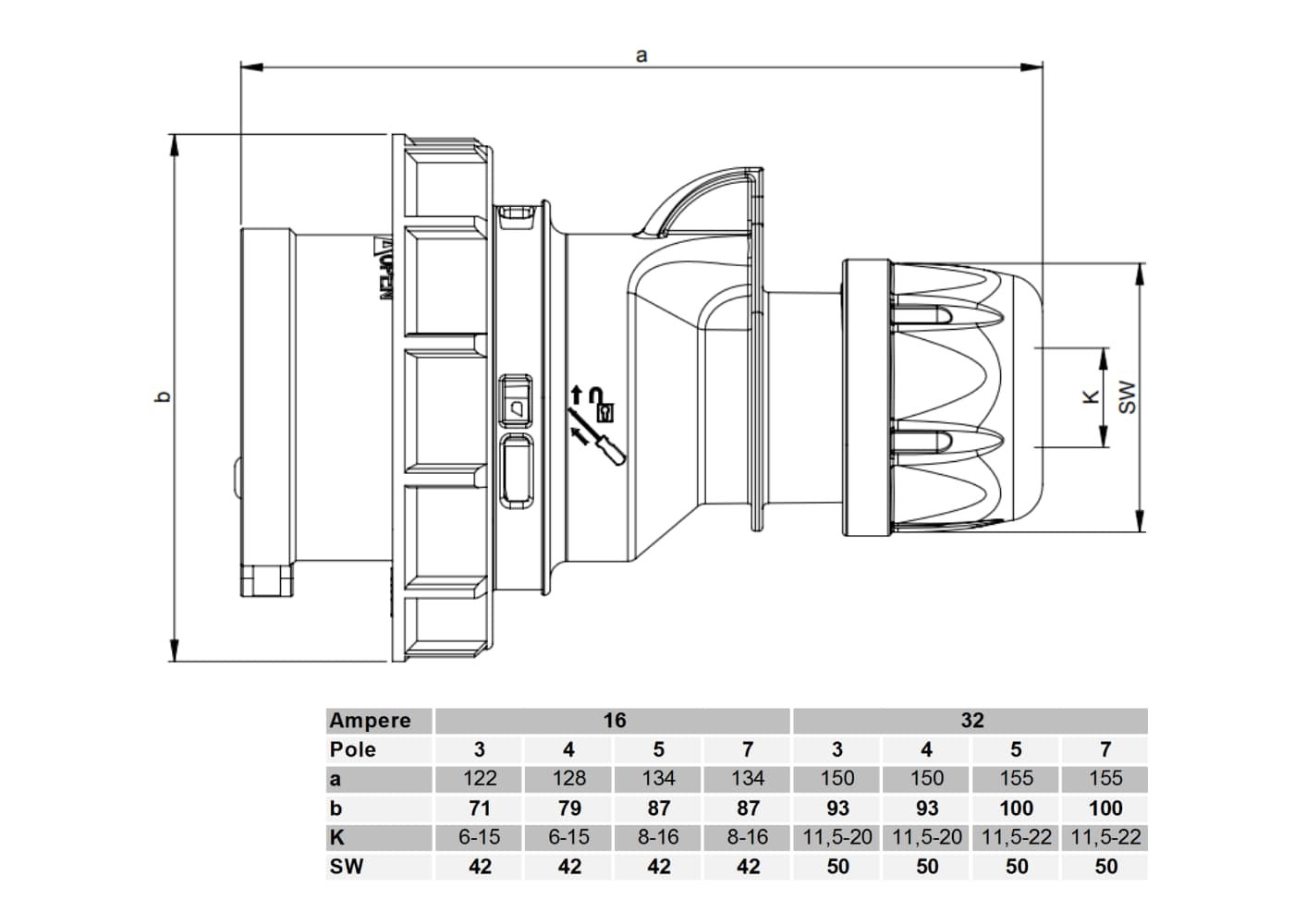 Gummikraftverlängerung 16A H07BQ-F 5x2,5 IP67 10M – Bild 13