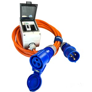 Camperverlängerung mit Zähler H07BQ-F 3×2,5mm2 orange 5m