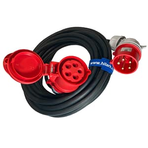 Leistungsverlängerung 35m H07RN-F 5g2,5 mm2 Winkelplug 5Pin 16A 400V IP44