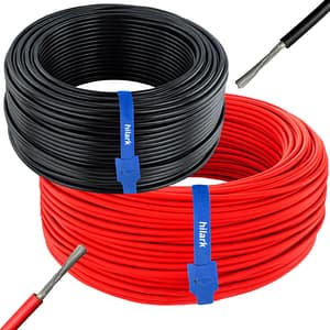 Solar-Kabel Set rot20m + schwarz20m 1x6mm2