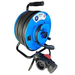 Przedłużacz gumowy H05RR-F 3×2,5 mm2 na bębnie odwróconym z trójnikiem 35m