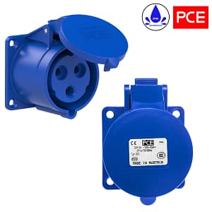 CEE-gniazdo tablicowe PCE 32A 3p 6h IP44 323-6 proste