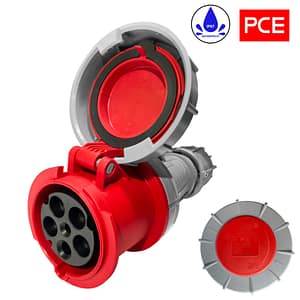Gniazdo przenośne PCE 63A 5P 400V 6h IP66/67 235-6