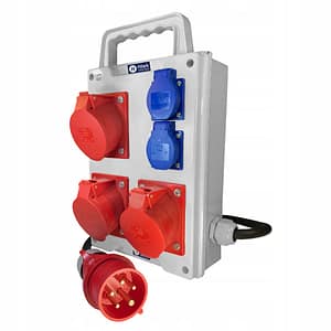 Rozdzielnica 2x230V 3x16A 400V ok 25m