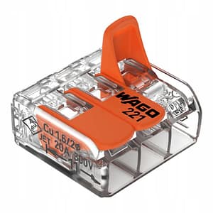 Złączka Wago 221-413 drut linka 3x 0,14-4 mm² szybkozłączka dźwignia 50szt
